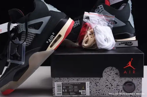 Official Maikesneakers CV9388-001 x Bred White Jordan Retro Off 4 Air 0323